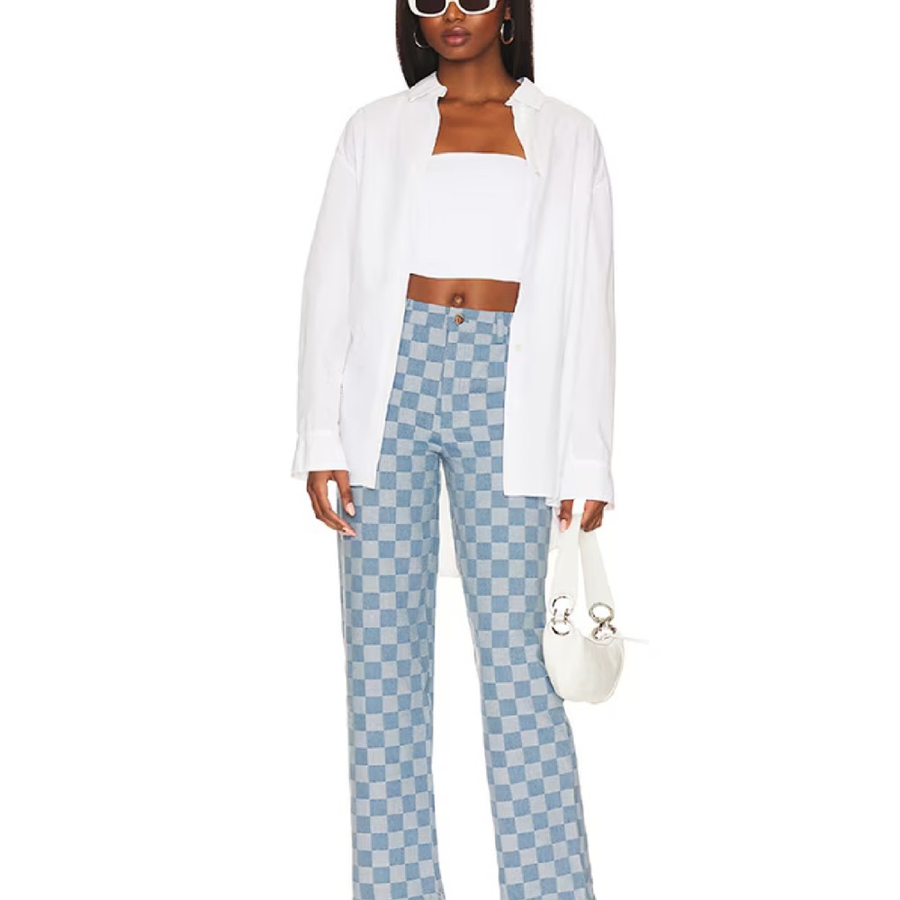 Superdry Blue Wide Leg Jeans